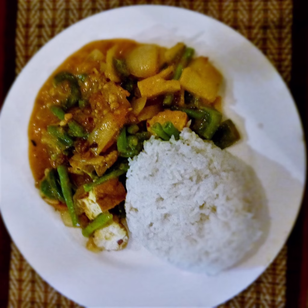 Tofu Chakroeung Monors with rice